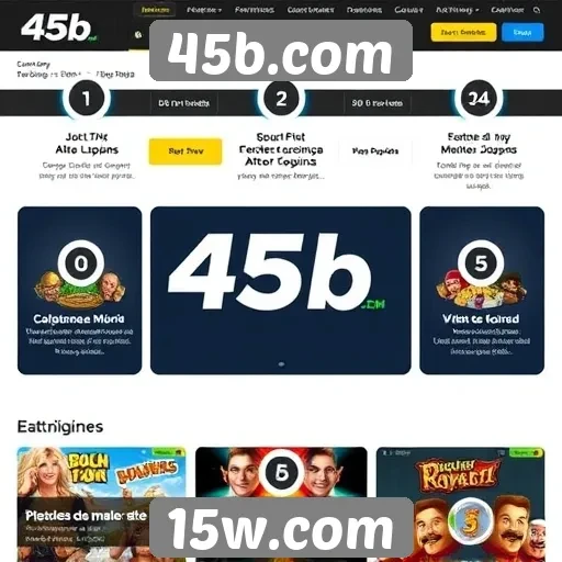 Avaliação das funcionalidades do site 45b.com